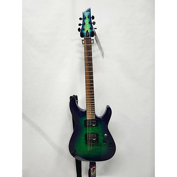 Used Schecter Guitar Research Used Schecter Guitar Research C6-Elite Aquaburst Solid Body Electric Guitar