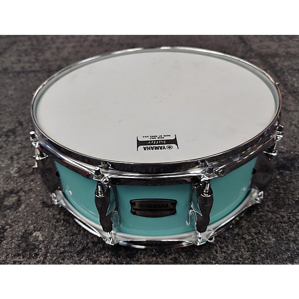 Used Yamaha Used Yamaha 5.5X14 RBS1455 Drum Seafoam Green