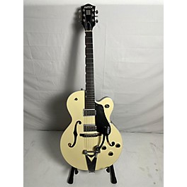 Used Gretsch Guitars Used Gretsch Guitars G6118T Players Edition Ivory Hollow Body Electric Guitar