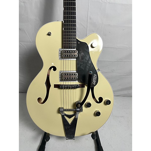 Used Gretsch Guitars Used Gretsch Guitars G6118T Players Edition Ivory Hollow Body Electric Guitar