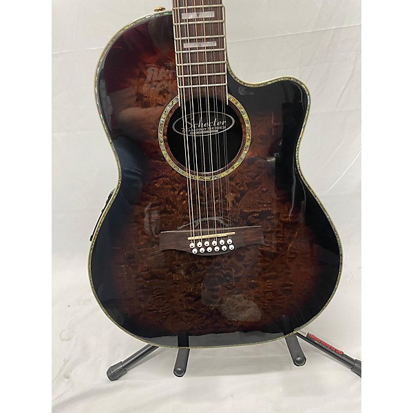 Used Schecter Guitar Research Used Schecter Guitar Research Diamond Series Elite 12 String Brown 12 String Acoustic Electr...