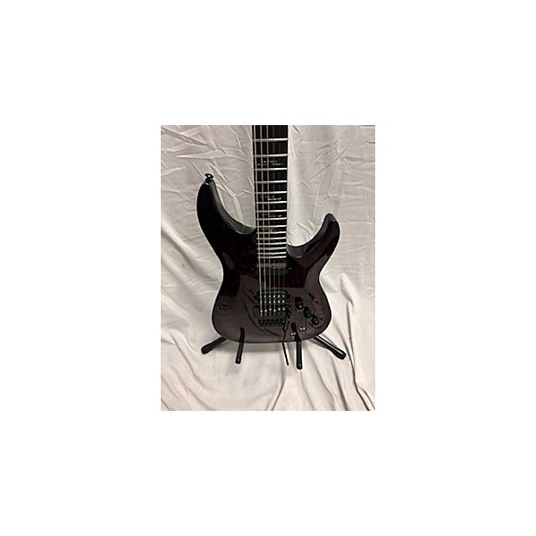 Used Schecter Guitar Research Used Schecter Guitar Research Apoc SILVER MOUNTAIN BLOOD MOON Solid Body Electric Guitar