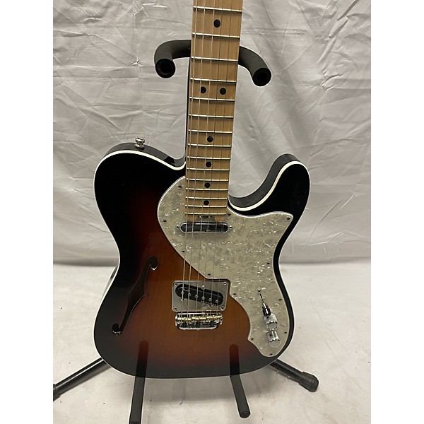 Used Fender Used 2017 Fender American Elite Thinline Telecaster 3 Tone Sunburst Hollow Body Electric Guitar