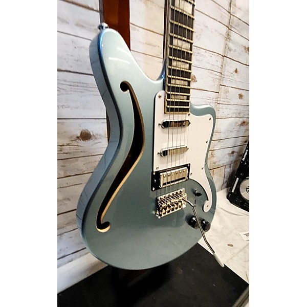 Used D'Angelico Used D'Angelico PREMIER SERIES BEDFORD SH Ice Blue Metallic Hollow Body Electric Guitar