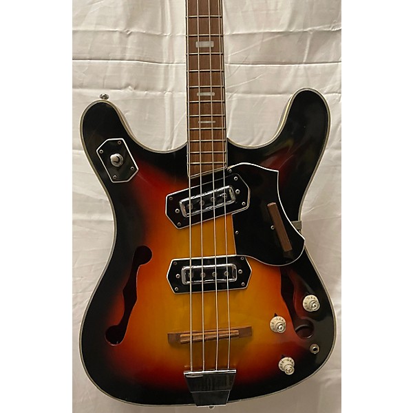 Vintage Vintage 1970s BRUNO CONQUEROR Sunburst Electric Bass Guitar