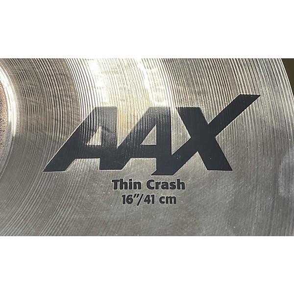 Used SABIAN 16in AAX Thin Studio Crash Cymbal