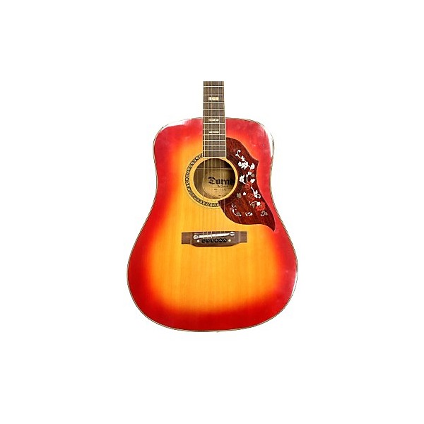 Used Dorado Used DORADO 5966 Crimson Red Burst Acoustic Guitar