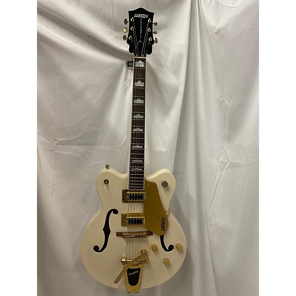 Used Gretsch Guitars Used Gretsch Guitars G5422T Electromatic White Hollow Body Electric Guitar