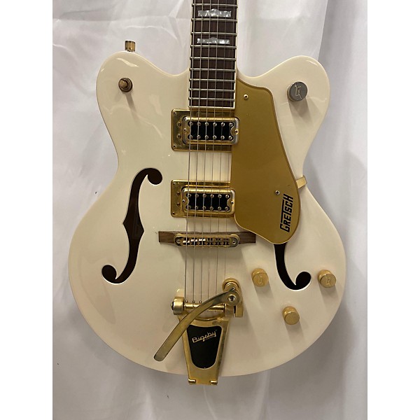 Used Gretsch Guitars Used Gretsch Guitars G5422T Electromatic White Hollow Body Electric Guitar