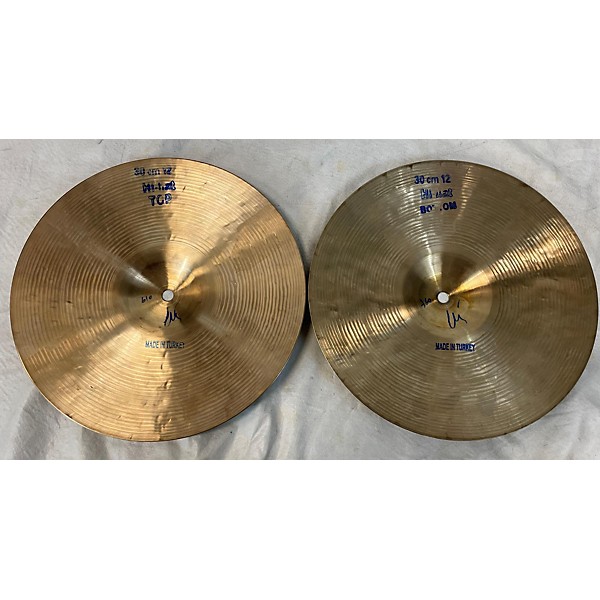 Used Bosphorus Cymbals 12in Traditional Hi Hats Cymbal