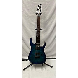 Used Gibson Used Ibanez RG7421 RG Series Blue Solid Body Electric Guitar