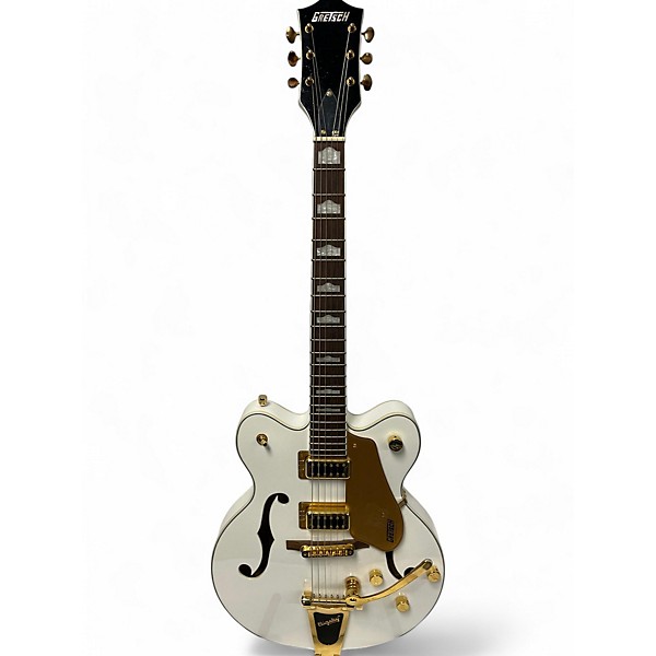 Used Gretsch Guitars Used Gretsch Guitars G5422T Electromatic White Hollow Body Electric Guitar