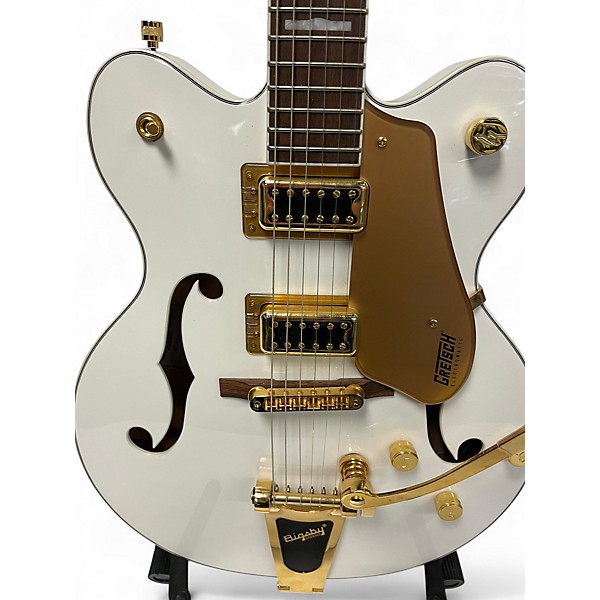 Used Gretsch Guitars Used Gretsch Guitars G5422T Electromatic White Hollow Body Electric Guitar