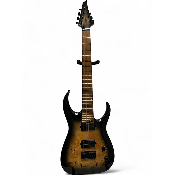 Used Jackson Pro Series Misha Mansoor Signature Juggernaut HT7FM Black Burst Burl Solid Body Electric Guitar