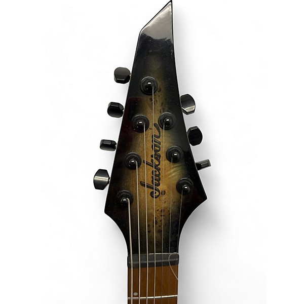 Used Jackson Pro Series Misha Mansoor Signature Juggernaut HT7FM Black Burst Burl Solid Body Electric Guitar