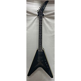 Used Epiphone Used Epiphone Dave Mustaine Flying V Custom Black Metallic Solid Body Electric Guitar