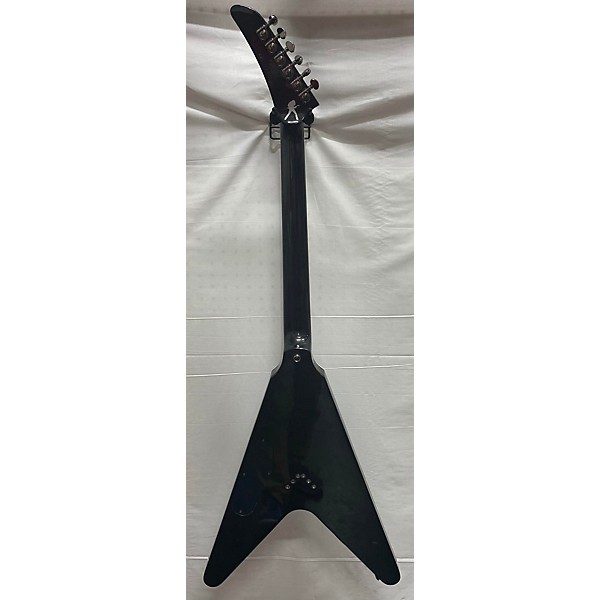 Used Epiphone Used Epiphone Dave Mustaine Flying V Custom Black Metallic Solid Body Electric Guitar