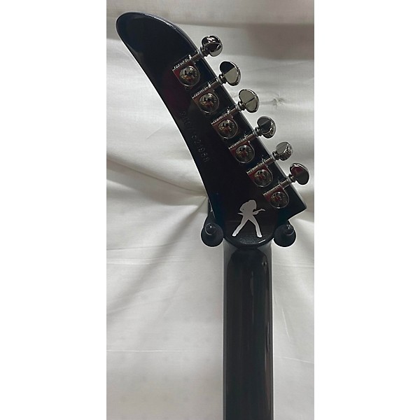 Used Epiphone Used Epiphone Dave Mustaine Flying V Custom Black Metallic Solid Body Electric Guitar