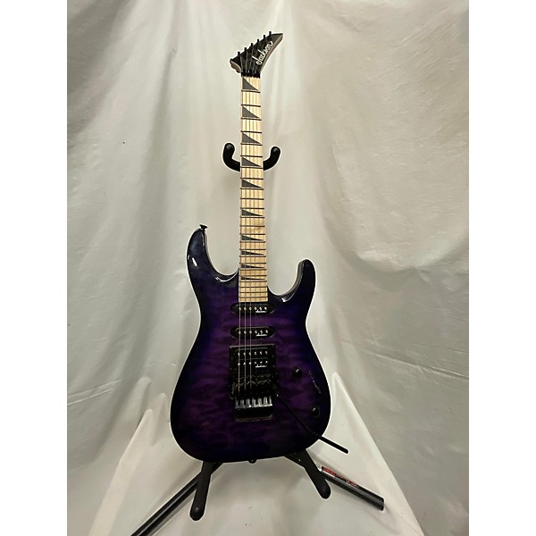 Used Jackson Used Jackson JS34Q Dinky Trans Purple Solid Body Electric Guitar