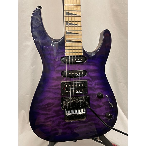 Used Jackson Used Jackson JS34Q Dinky Trans Purple Solid Body Electric Guitar