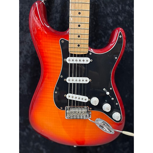 Used Fender Used Fender Player Plus Stratocaster Plus Top Aged Cherry Burst Solid Body Electric Guitar