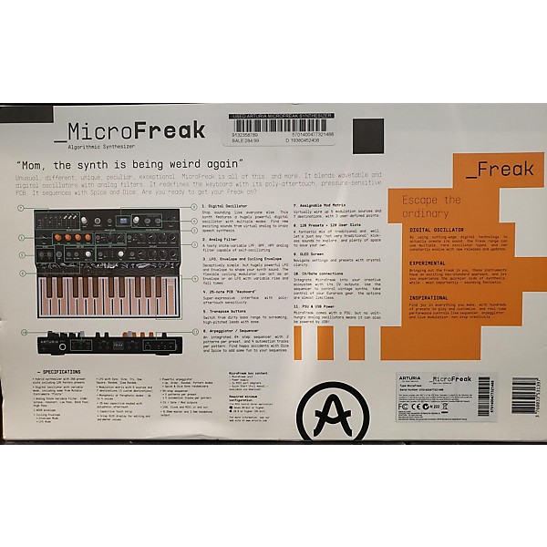 Used Arturia MicroFreak Synthesizer