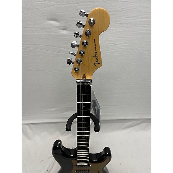 Used Fender Used 2005 Fender American Strat Deluxe Black And Gold Solid Body Electric Guitar