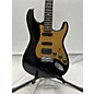 Used Fender Used 2005 Fender American Strat Deluxe Black And Gold Solid Body Electric Guitar