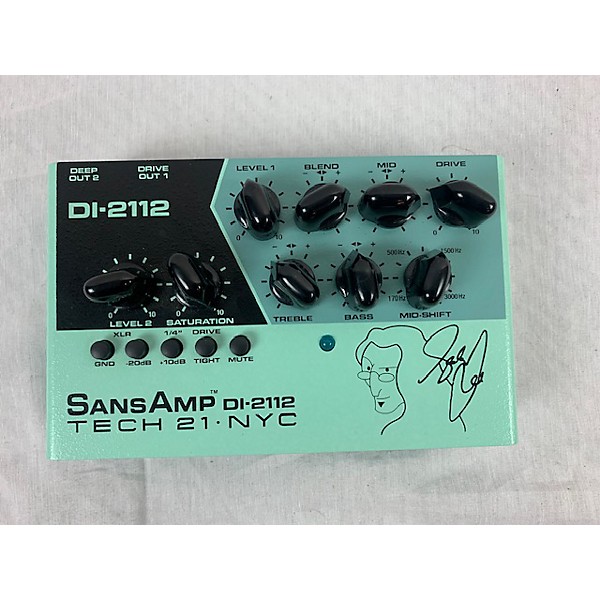 Used Tech 21 Sansamp DI-2112 Bass Effect Pedal