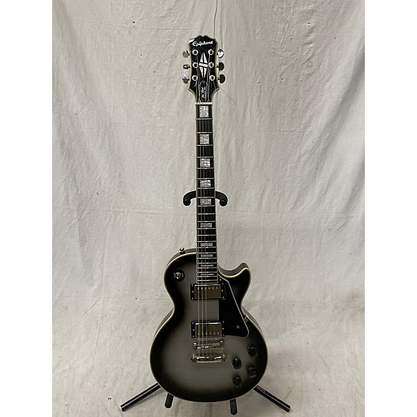 Used Epiphone Used 2016 Epiphone Les Paul Custom Pro Silverburst Solid Body Electric Guitar