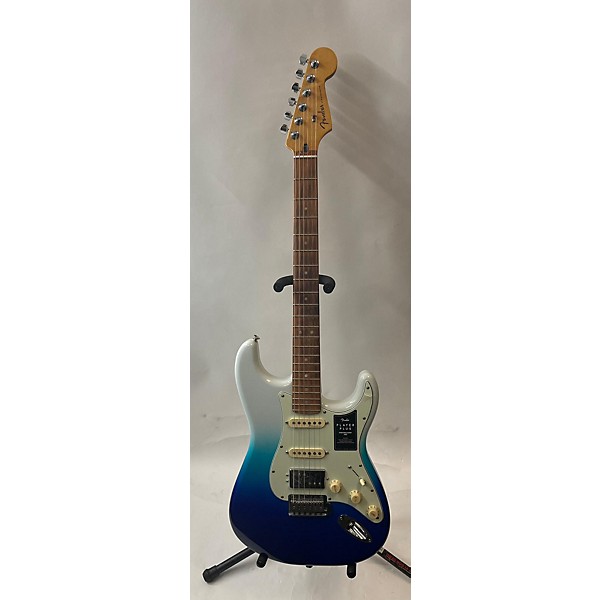 Used Fender Used Fender Player Plus Stratocaster HSS WHITE AND BLUE Solid Body Electric Guitar