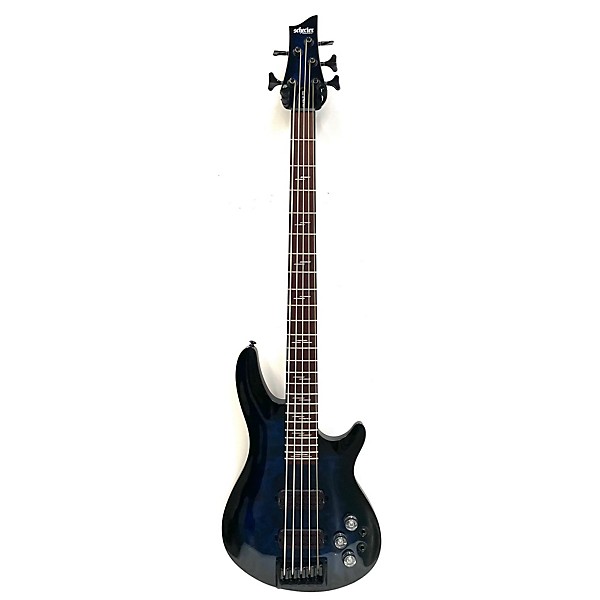 Used Schecter Guitar Research Omen 5 String Electric Bass Guitar