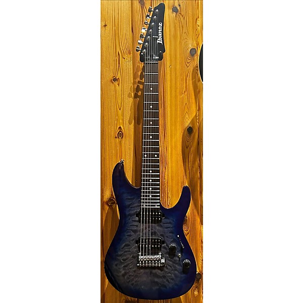 Used Ibanez Used Ibanez AZ427P2QM Trans Blue Solid Body Electric Guitar