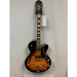 Used In Store Used Used Epiphone Emperor II Joe Pass Signature 2 Tone Sunburst Hollow Body Electric Guitar