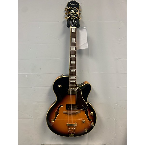 Used Used Epiphone Emperor II Joe Pass Signature 2 Tone Sunburst Hollow Body Electric Guitar