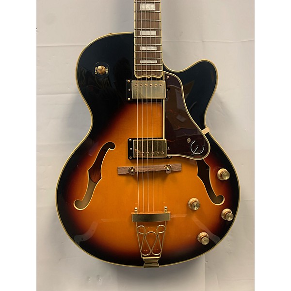 Used Used Epiphone Emperor II Joe Pass Signature 2 Tone Sunburst Hollow Body Electric Guitar