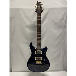 Used PRS Used PRS Wood Library Custom 24 10 Top Brazilian Fret Board Violet Blue Burst Solid Body Electric Guitar