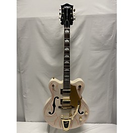 Used Gretsch Guitars Used Gretsch Guitars G5422T Electromatic White With Pinstripe Hollow Body Electric Guitar