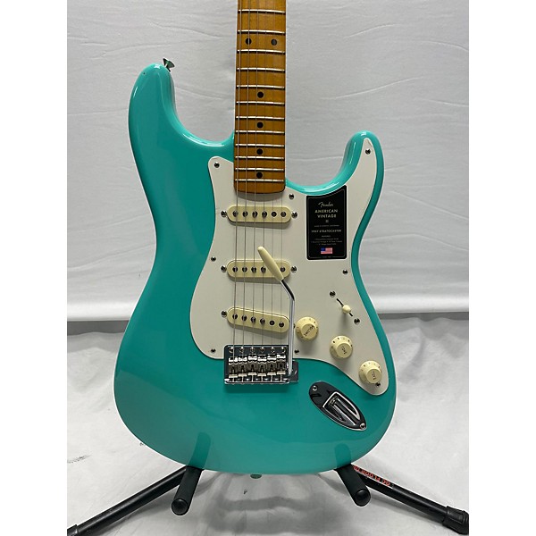 Used Fender Used Fender AMERICAN VINTAGE II 1957 STRATOCASTER Seafoam Green Solid Body Electric Guitar