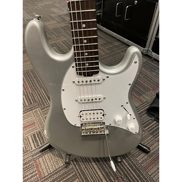 Used Sterling by Music Man Used Sterling By Music Man Cutlass Silver Solid Body Electric Guitar