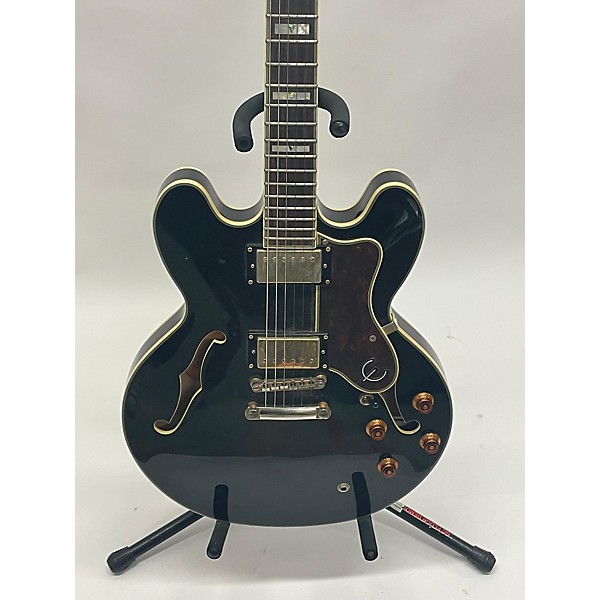 Used Epiphone Used Epiphone Sheraton II Black Hollow Body Electric Guitar