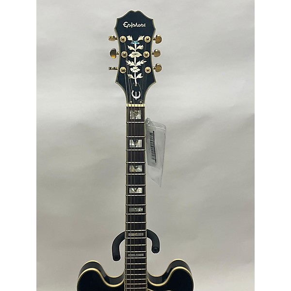 Used Epiphone Used Epiphone Sheraton II Black Hollow Body Electric Guitar