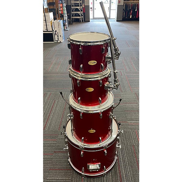 Used Groove Percussion Used  Groove Percussion STANDARD 4 PIECE RED SPARKLE