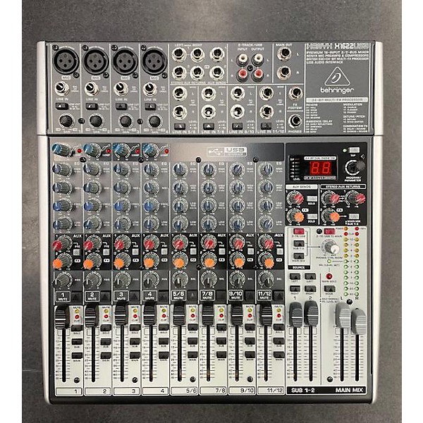 Used Behringer Xenyx X1622USB Unpowered Mixer