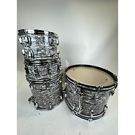 Used Ludwig Used Ludwig 4 piece Classic Maple Fab Kit With Matching Snare Drum White Abalone Drum Kit