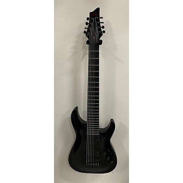 Used Schecter Guitar Research Used Schecter Guitar Research Blackjack C8 Black And Red Solid Body Electric Guitar