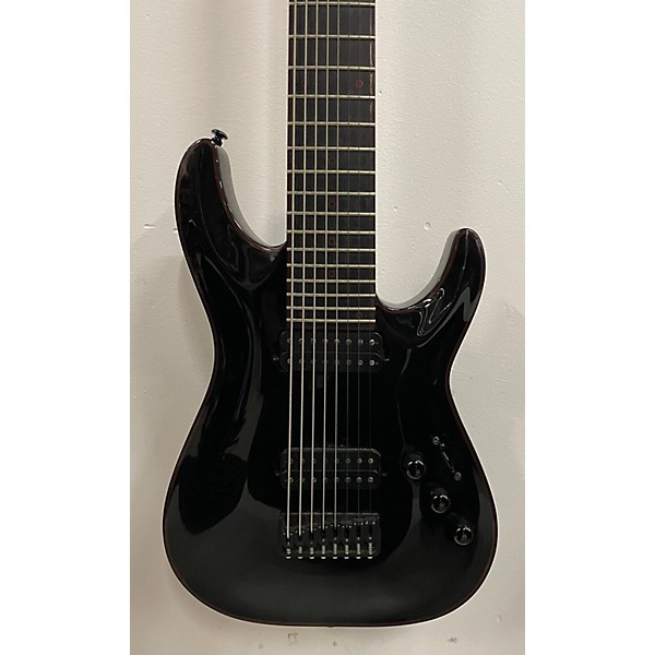 Used Schecter Guitar Research Used Schecter Guitar Research Blackjack C8 Black And Red Solid Body Electric Guitar