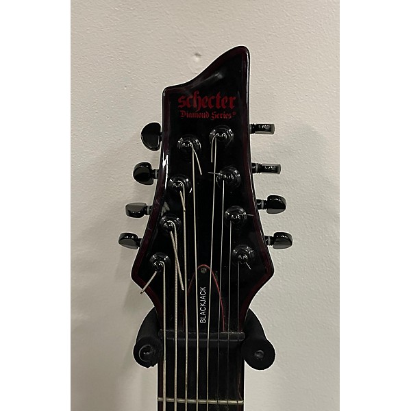 Used Schecter Guitar Research Used Schecter Guitar Research Blackjack C8 Black And Red Solid Body Electric Guitar