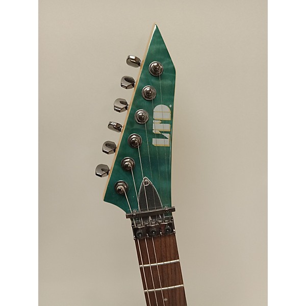 Used ESP Used ESP MH103QM Green Solid Body Electric Guitar