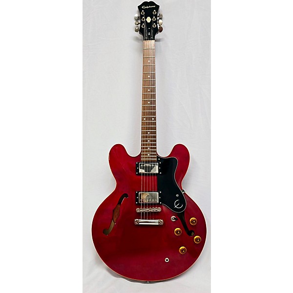 Used Epiphone Used Epiphone Dot Cherry Hollow Body Electric Guitar